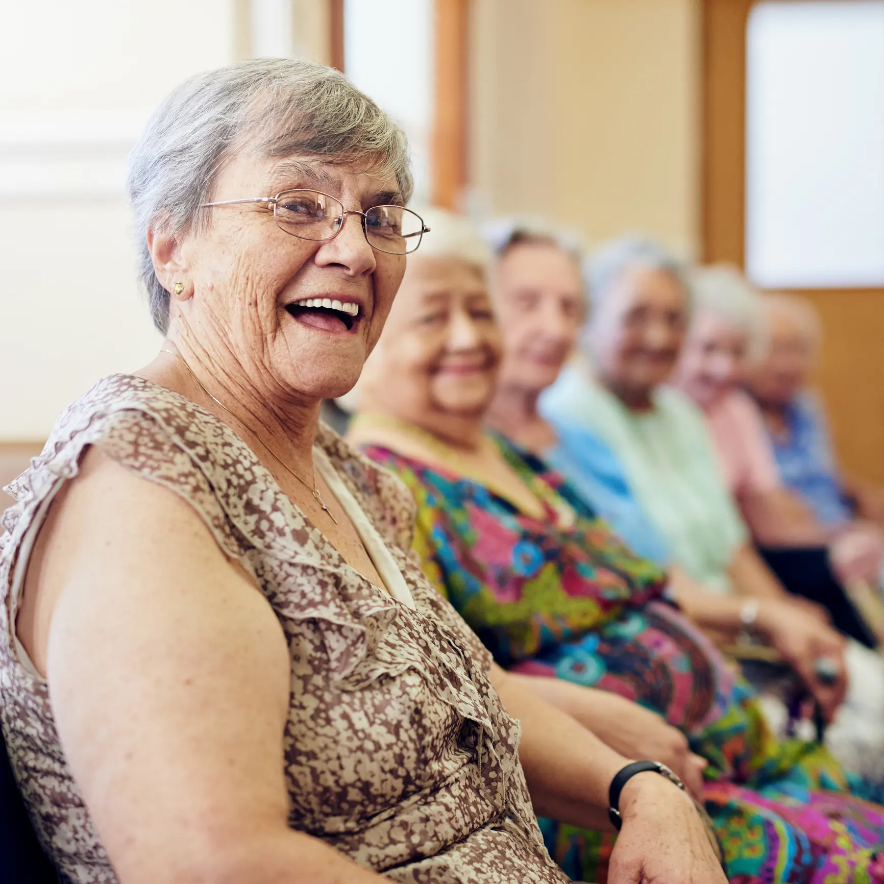 Happy Senior Women in Retirement Communities